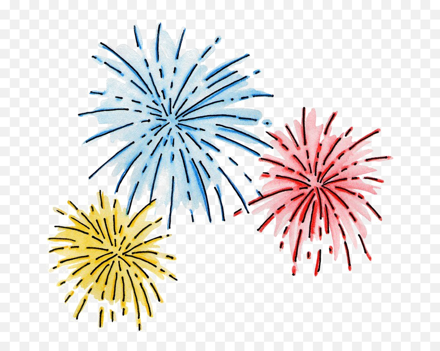 Firework Clip Art Transparent Background - Fireworks Clipart No Background Png,Fireworks Transparent Background