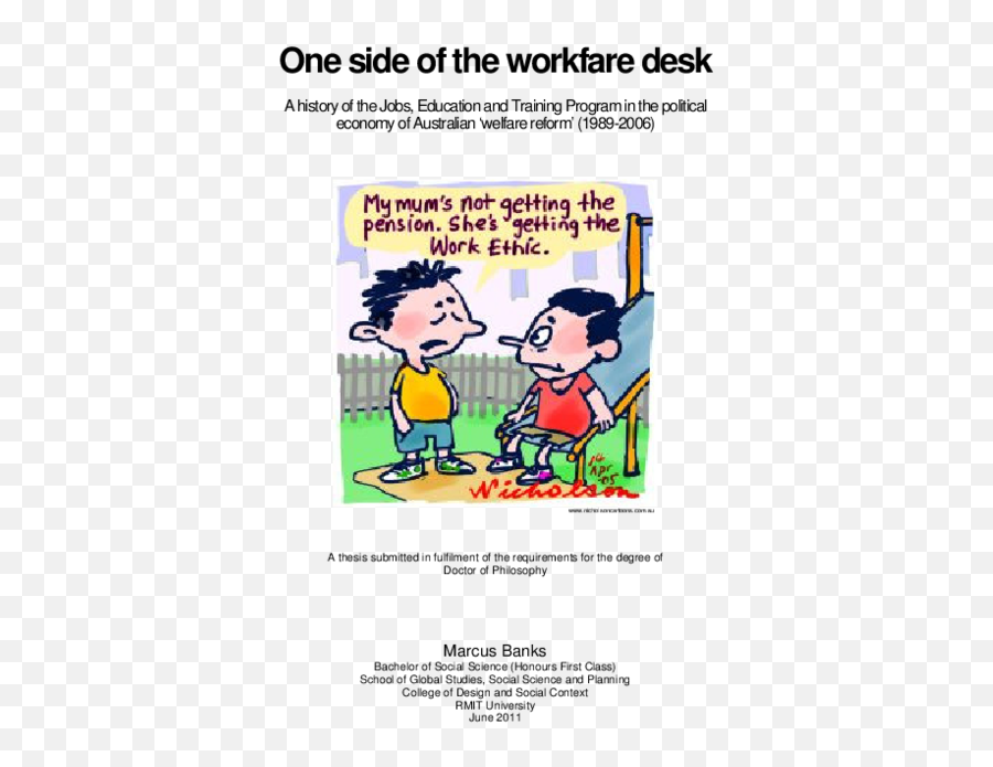 Phd One Side Of The Workfare Desk A History Jobs - Sharing Png,Doctor Doctor Australia Tv Show Folder Icon