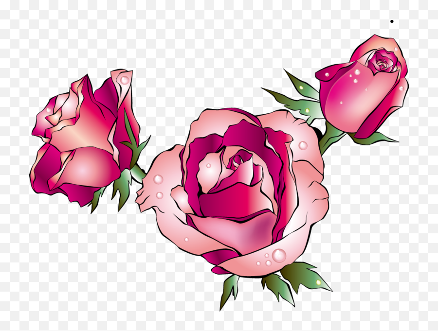 Rose Transparent Png Image - Valentine Frame,Cartoon Rose Png