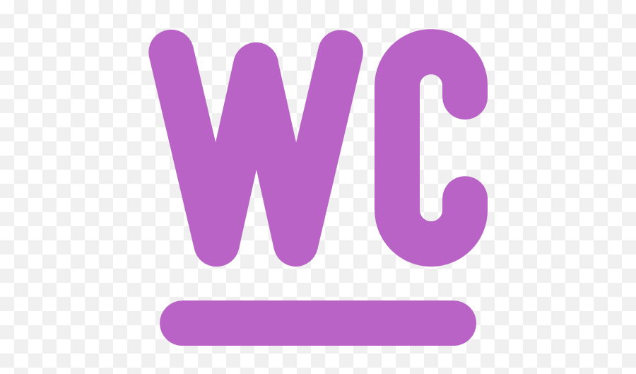 Letters Symbol Restroom Pointer Toilet Icon - Bold Purple Png,Wc Icon