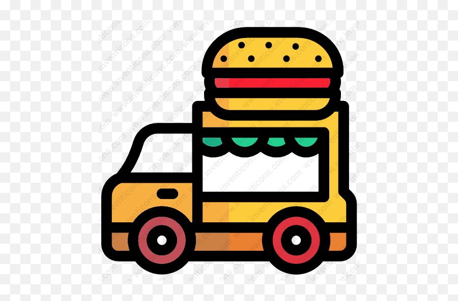Download Foodtruck Vector Icon Inventicons - Icon Fruit Truck Png,Foodtruck Icon