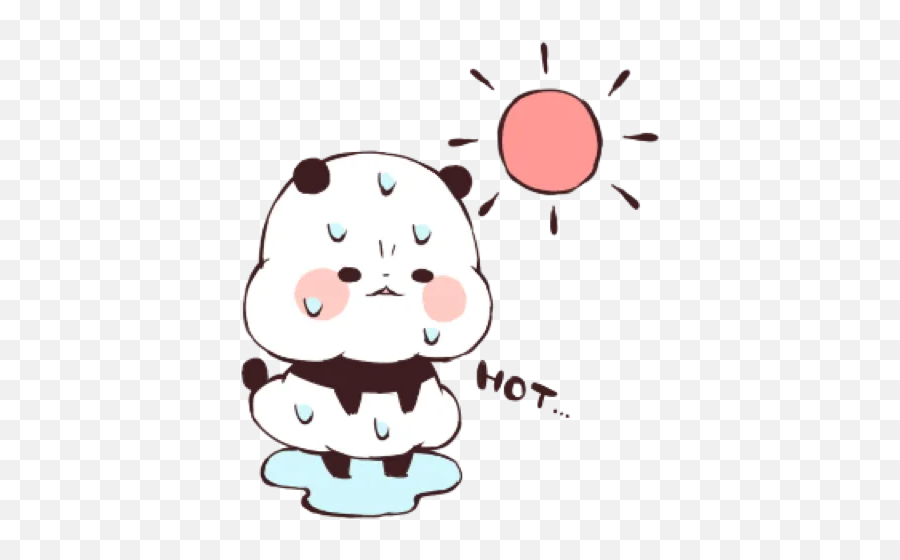 Yururin Panda 4 By Drwww - Sticker Maker For Whatsapp Dot Png,Pink Panda Icon
