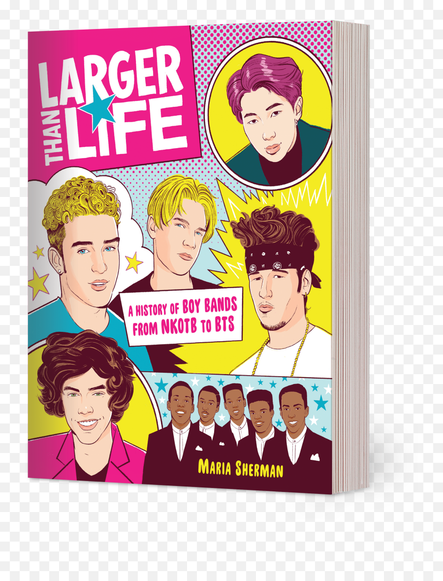 Larger Than Life By Maria Sherman Black Dog U0026 Leventhal - Larger Than Life A History Of Boy Bands From Nkotb To Bts Png,Harry Styles Pink Icon