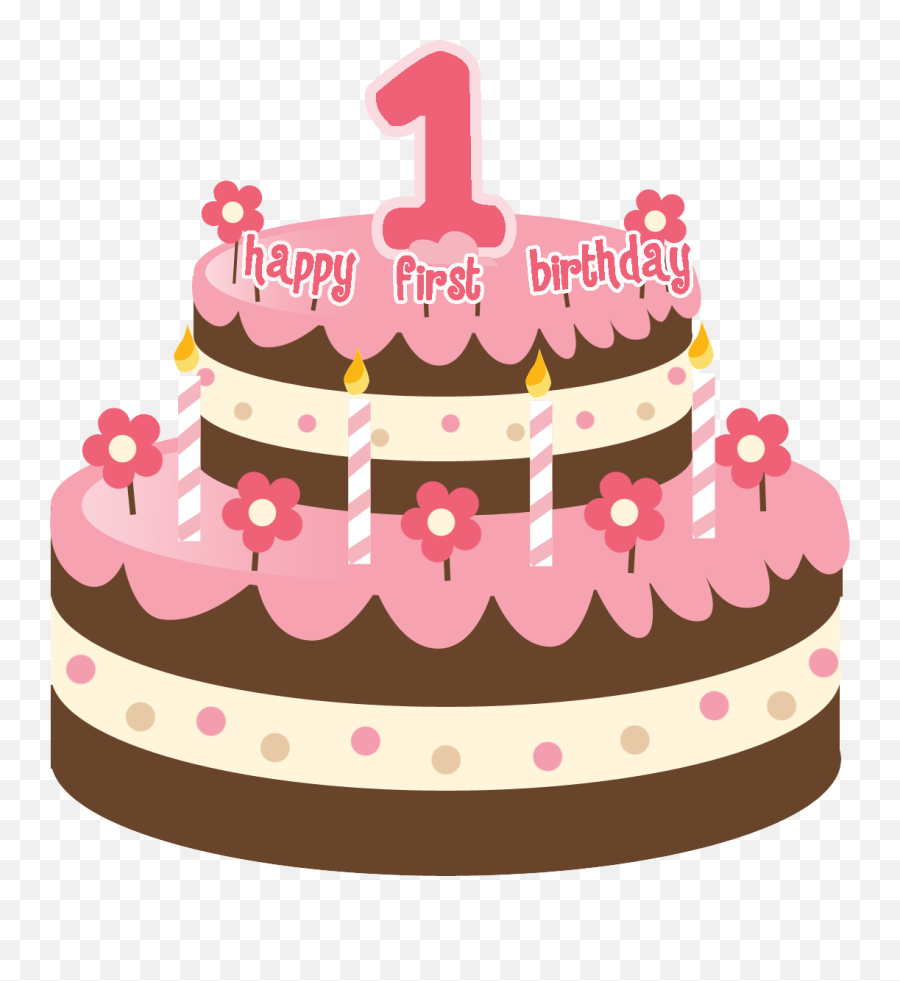 Birthday Cake Png Clipart - 1 Birthday Cake Png,Birthday Cake Clipart Transparent Background
