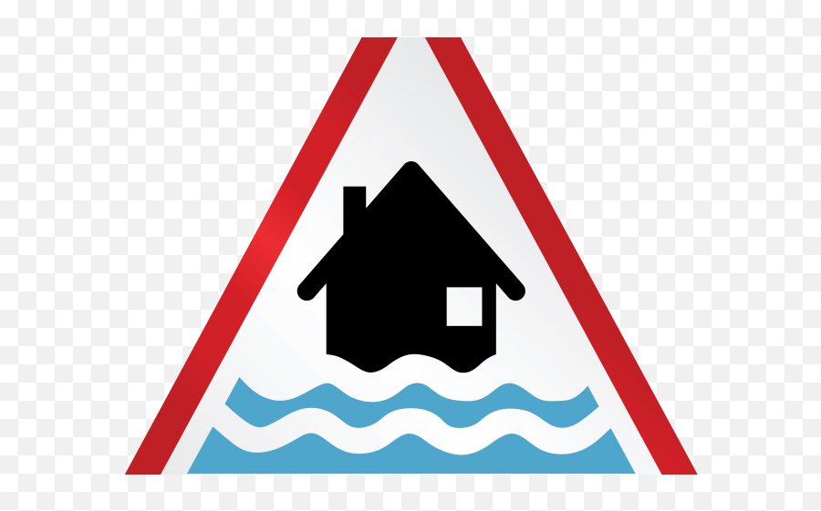 Flooded Clipart Water Damage - Warning Sign For Flood Png Flood Warnings,Flood Png