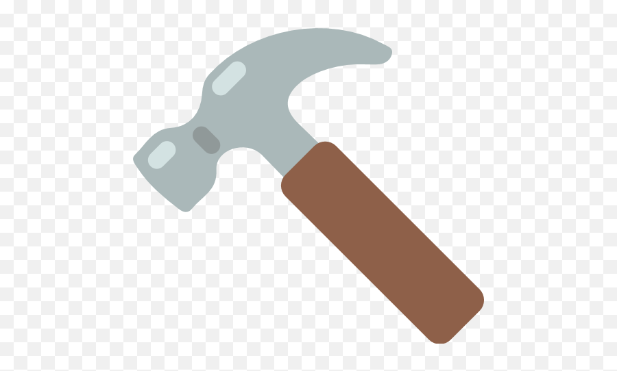Hammer Emoji Tool Whatsapp Sms - Hammer Png Download 512 Transparent Hammer Emoji,Hammer Transparent