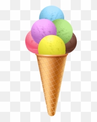 Big Ice Cream Cone Png Clipart