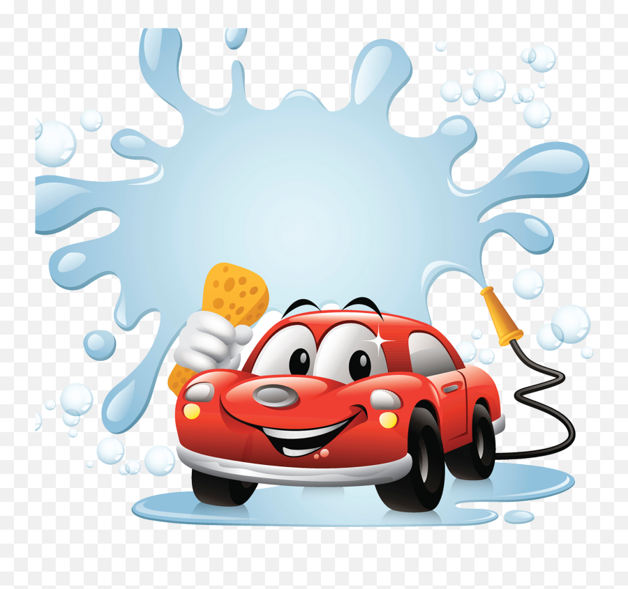Clipart Cars Cartoon - Car Wash Clean Cartoon Car Png,Car Cartoon Png