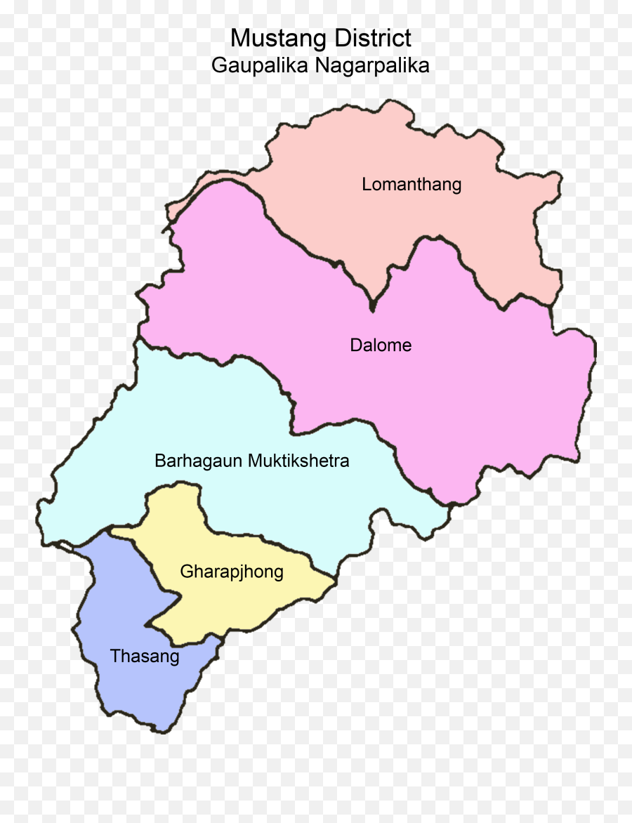 Gaupalikas Of Mustang District - Mustang District Map Png,Mustang Png Gaupalikas Of Mustang District - Mustang District Map Png,Mustang Png