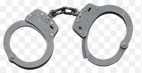 Silver Handcuffs Png Transparent Image - Cuffs