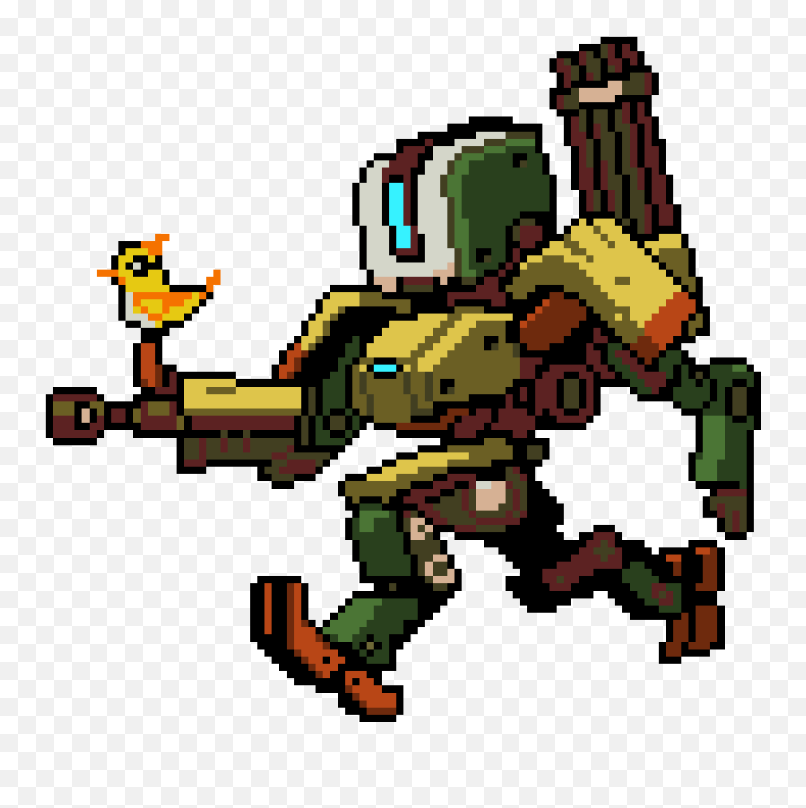 Overwatch Bastion Pixel Spray Png Image - Pixel Art Game Characters,Bastion Png