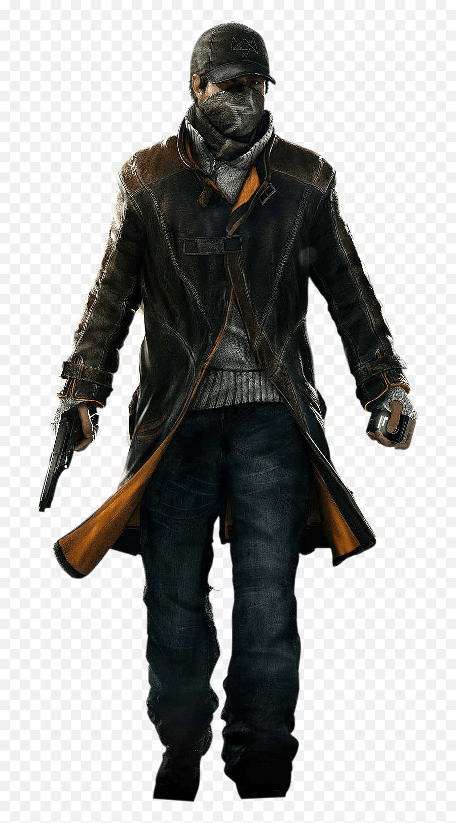 Watch Dogs Man Transparent Png - Watch Dogs Aiden Pearce,Man With Gun Png