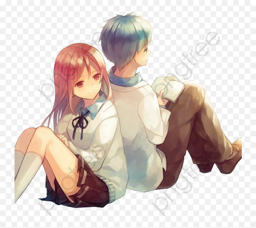 Png Cartoon Couple Clipart - Anime Couples Png,Anime Couple Transparent -  free transparent png images 