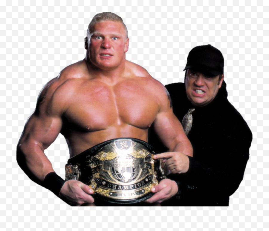 Brock Lesnar Paul Heyman - Brock Lesnar Wwe Champion Png,Brock Lesnar Transparent