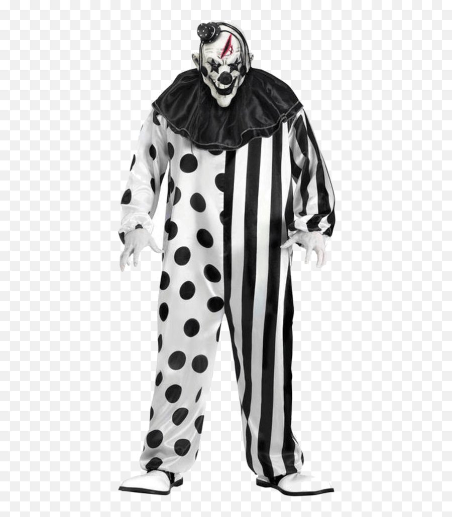 Black And White Creepy Clown Png Backgrounds - Killer Scary Halloween Costumes Clowns,Png Backgrounds