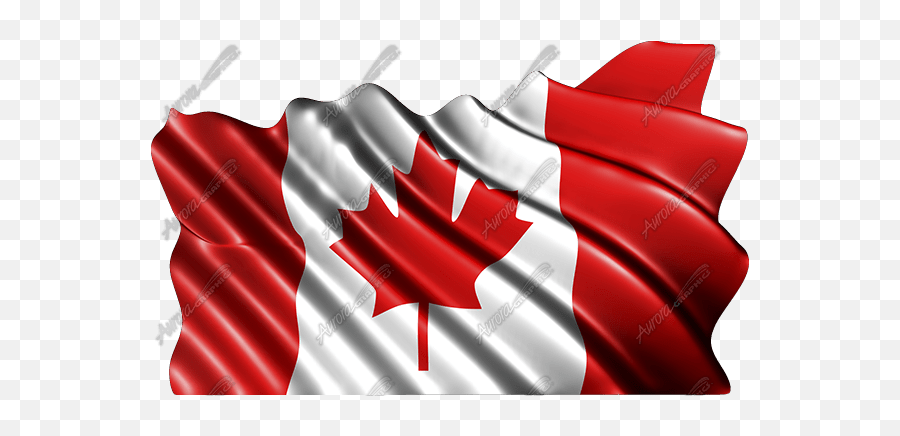 Waving Canadian Flag Cloth - Aurora Graphics Canadian Flag And Checkered Flag Png,Canadian Flag Png