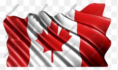 Waving Canadian Flag Cloth - Aurora Graphics And Checkered png