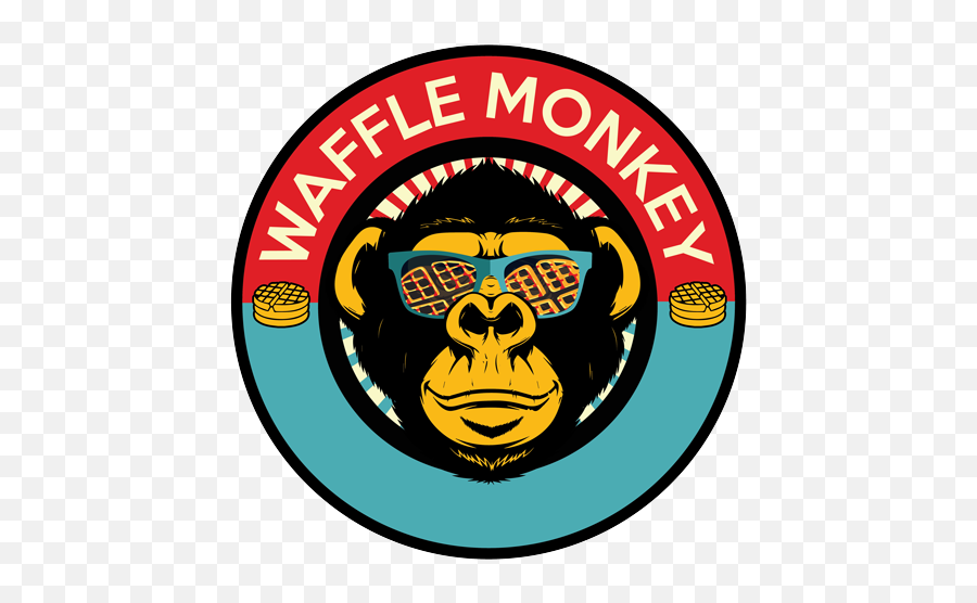Waffle Monkey U2013 Cafe And Coffee Shop - Circle Png,Monkey Logo
