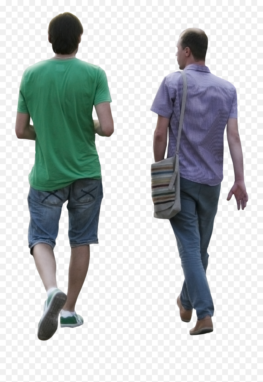 Two Men Walking - Png People Walking,Person Walking Png