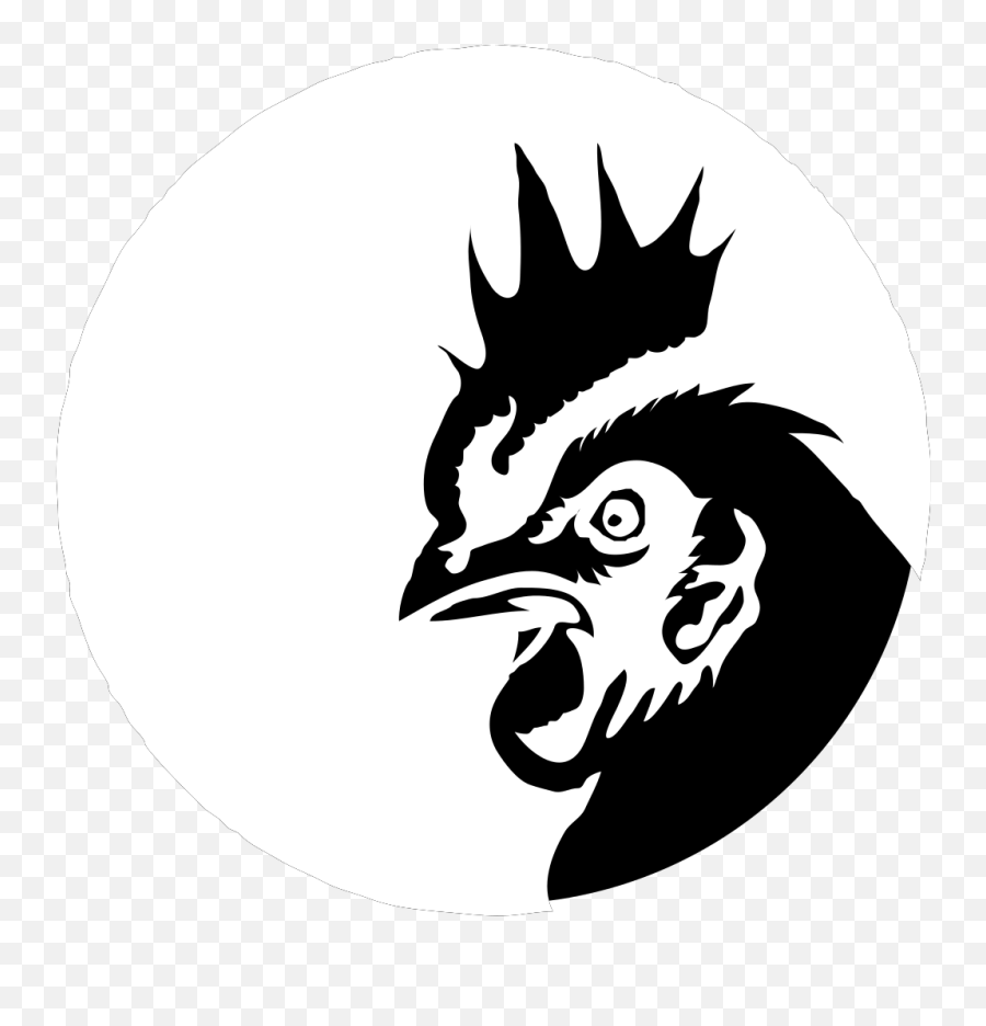 Logo Clipart Chicken - Silhouette Chicken Head Png,Black Silhouette Logo