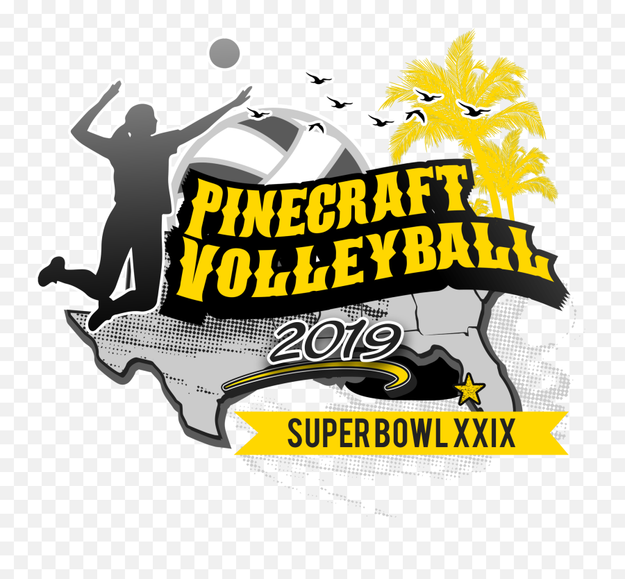 2019 Pinecraft Volleyball Logo Poll Survey - Illustration Png,Volleyball Logo