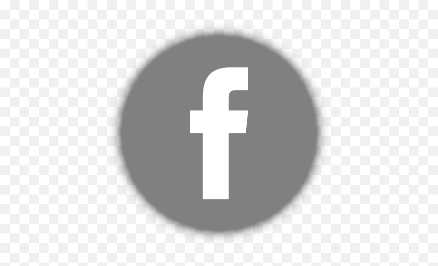 Facebook Logo Black And White Circle - Icones Redes Sociais Png Cinza,Facebook Logo Transparent White