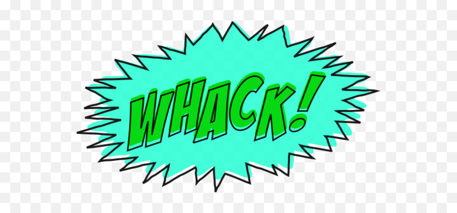 Whack Comic Book Sound Effect No Background - Non Background Transparent Comic Book Sound Effects Png,Background Effects Png