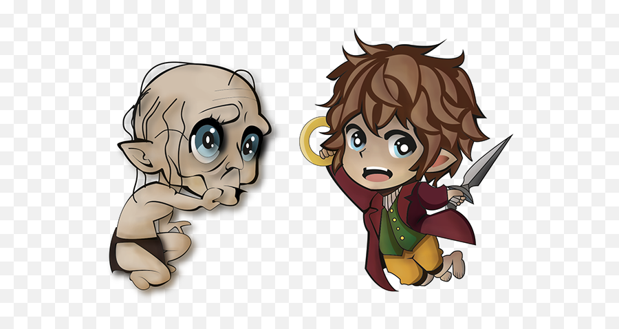 Frodo Gollum Kawaii - Gollum Kawaii Png,Gollum Png