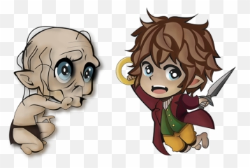 Frodo Gollum Kawaii - Gollum Kawaii Png,Gollum Png