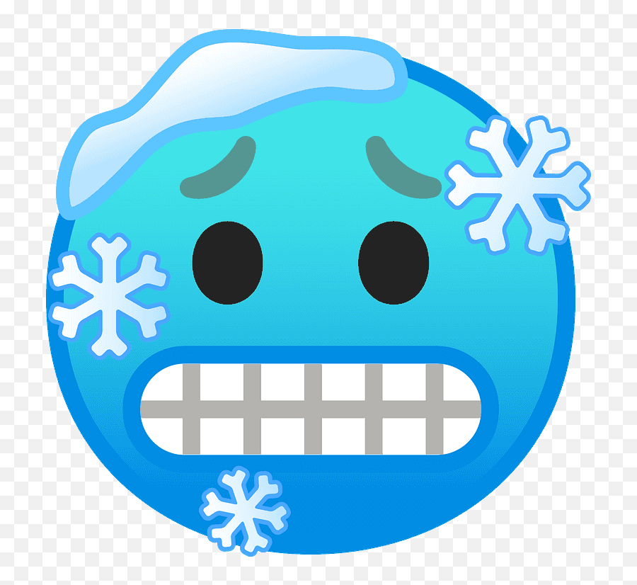 Cold Face Emoji Clipart - Cold Emoji Transparent Png,Transparent Emojis