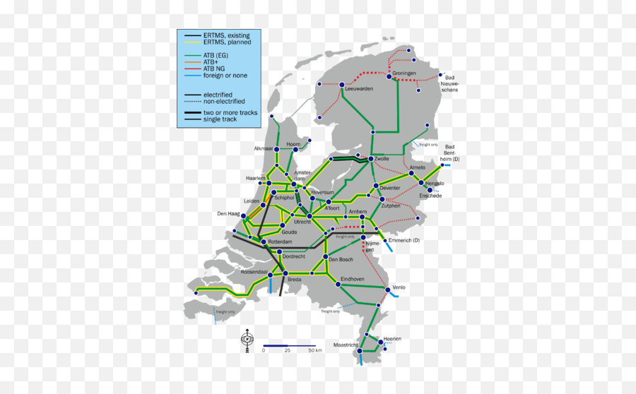 Openrailwaymaptagging In Netherlands - Openstreetmap Wiki Netherlands Height Map Png,Railroad Tracks Png