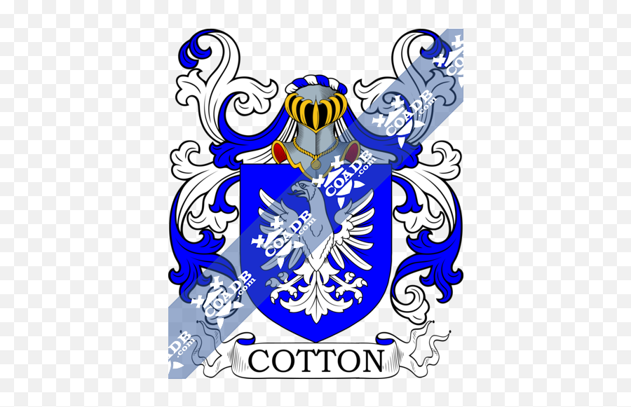 Cotton Family Crest Coat Of Arms And Name History - Cotton Family Crest Png,Cotton Png