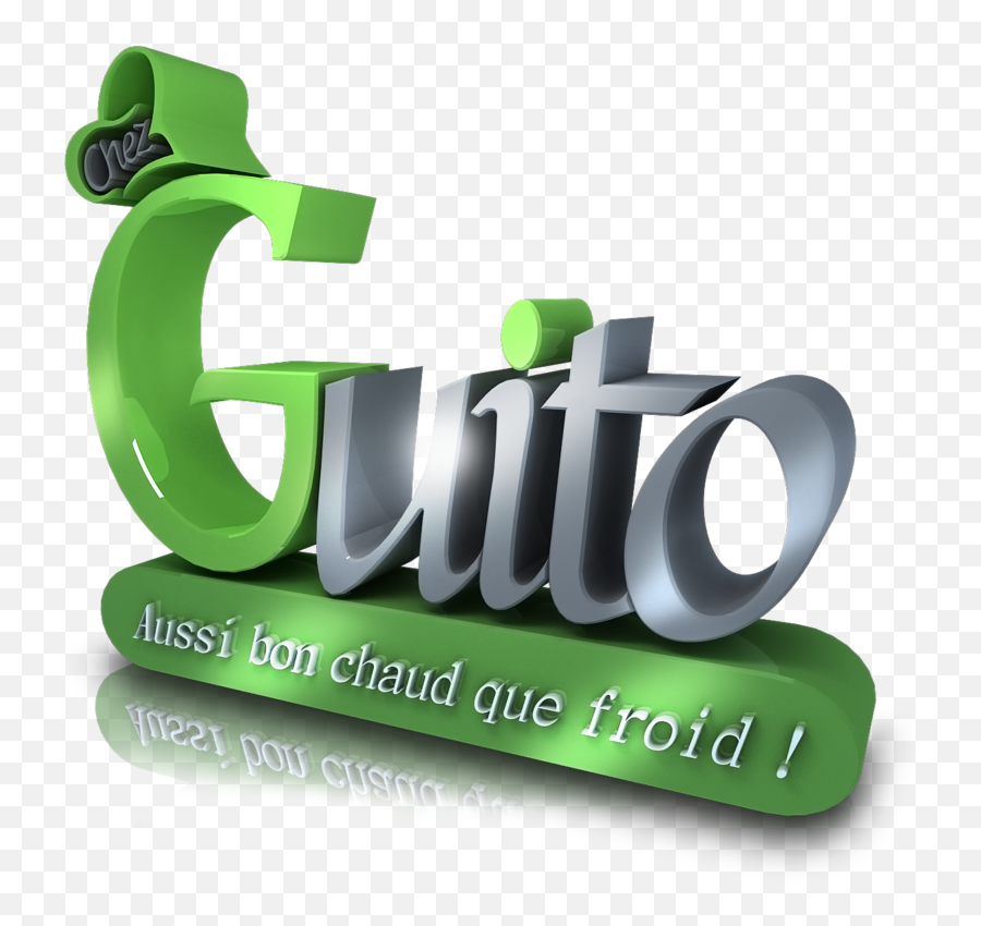 Chez Guito 3d Logo By Umair Saleem - Graphic Design Png,3d Logo Design