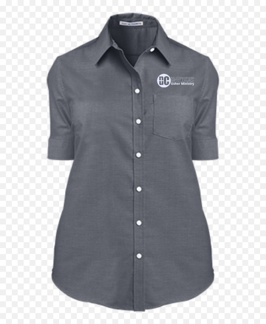 Usher Ministry Ladiesu0027 Short Sleeve Oxford Shirt - Active Shirt Png,Usher Png