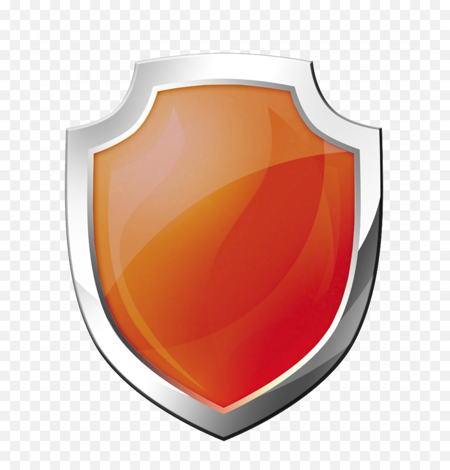 Shield Clipart Transparent - Orange Shield Png,Shield Clipart Png