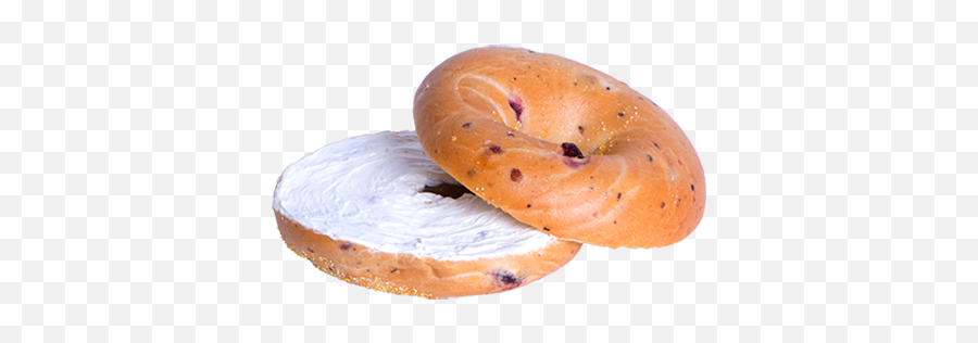 Cream Cheese Bagel Png Transparent - Blueberry Cream Cheese Bagels,Bagel Transparent