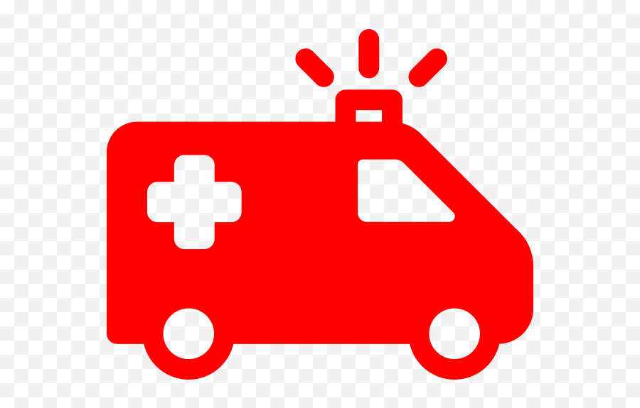 Red Ambulance Clip Art - Vector Clip Art Online Silhouette Ambulance Png,Ambulance Png