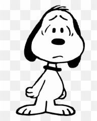 Snoopy Png - Sad