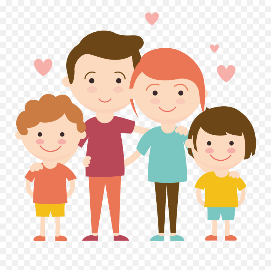 Familia Feliz - Family Day Vector Png Hd Png Download Family Love Cartoon,Familia  Png - free transparent png images 