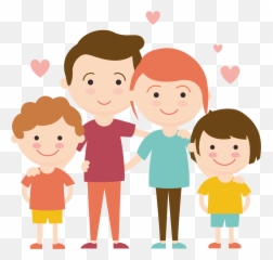 Familia Feliz - Family Day Vector Png Hd Png Download Family Love Cartoon,Familia Png