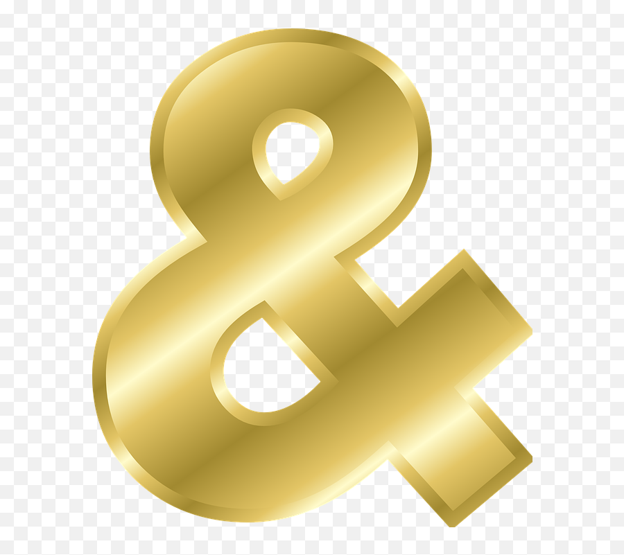 E Dourado Png 7 Image - Ampersand Symbol,E For Everyone Png