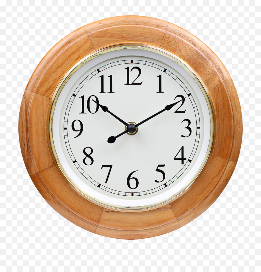 Wooden Wall Clock Png Image - Wall Clock In Png,Watch Png