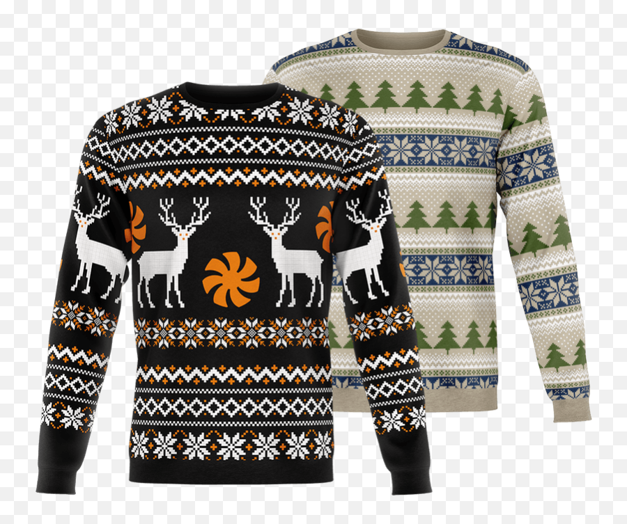Create Christmas Sweaters From Scratch Merchandise Essentials - Long Sleeve Png,Christmas Sweater Png