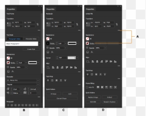 Properties Panel - Indesign png
