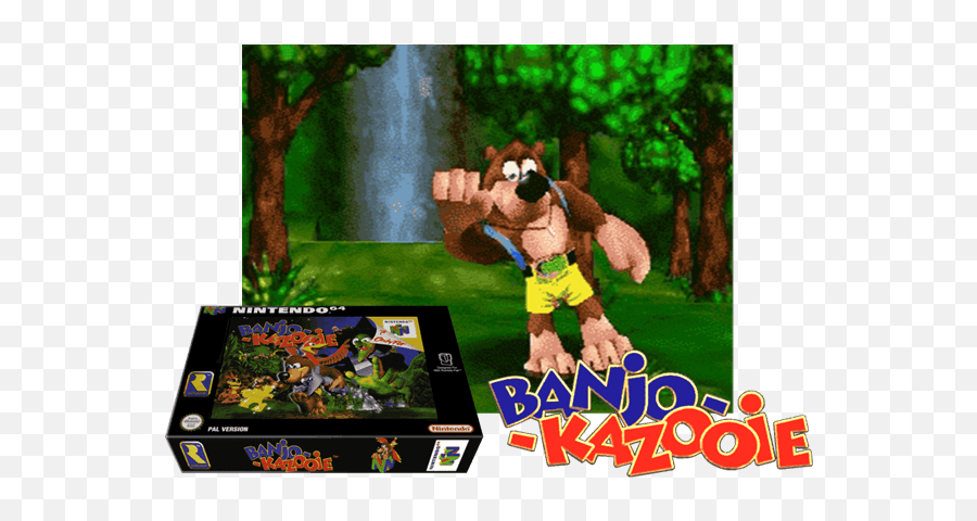 Banjo Kazooie Image - Banjo Kazooie N64 Nintendo 64 Game Banjo Kazooie N64 Png,N64 Png