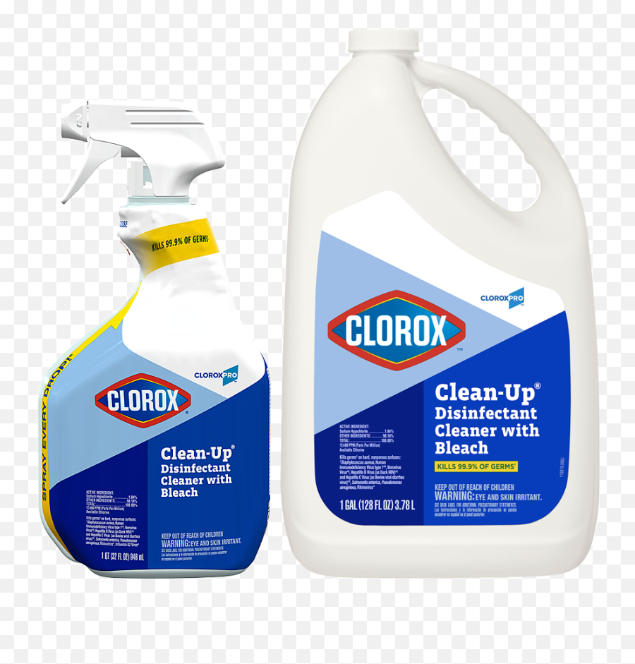 Clorox Clean - Up Disinfectant Cleaner With Bleach Cloroxpro Clorox Clean Up Disinfectant Cleaner With Bleach Png,Bleach Transparent