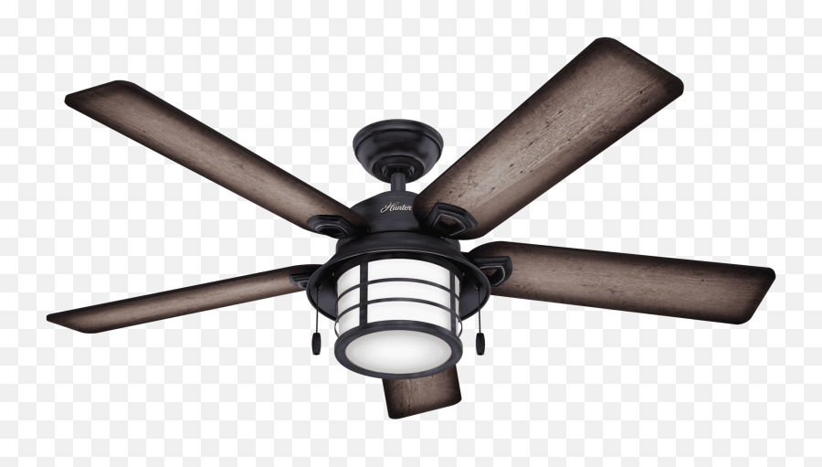 Hunter Fans Key Biscayne 2 - Light 54 Indooroutdoor Ceiling Fan In Weathered Zinc Ceiling Fan With Light Png,Ceiling Fan Png