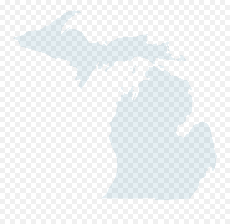 Map Of Michigan Transparent Background - Map Of Michigan Transparent Background Png,Michigan Outline Transparent
