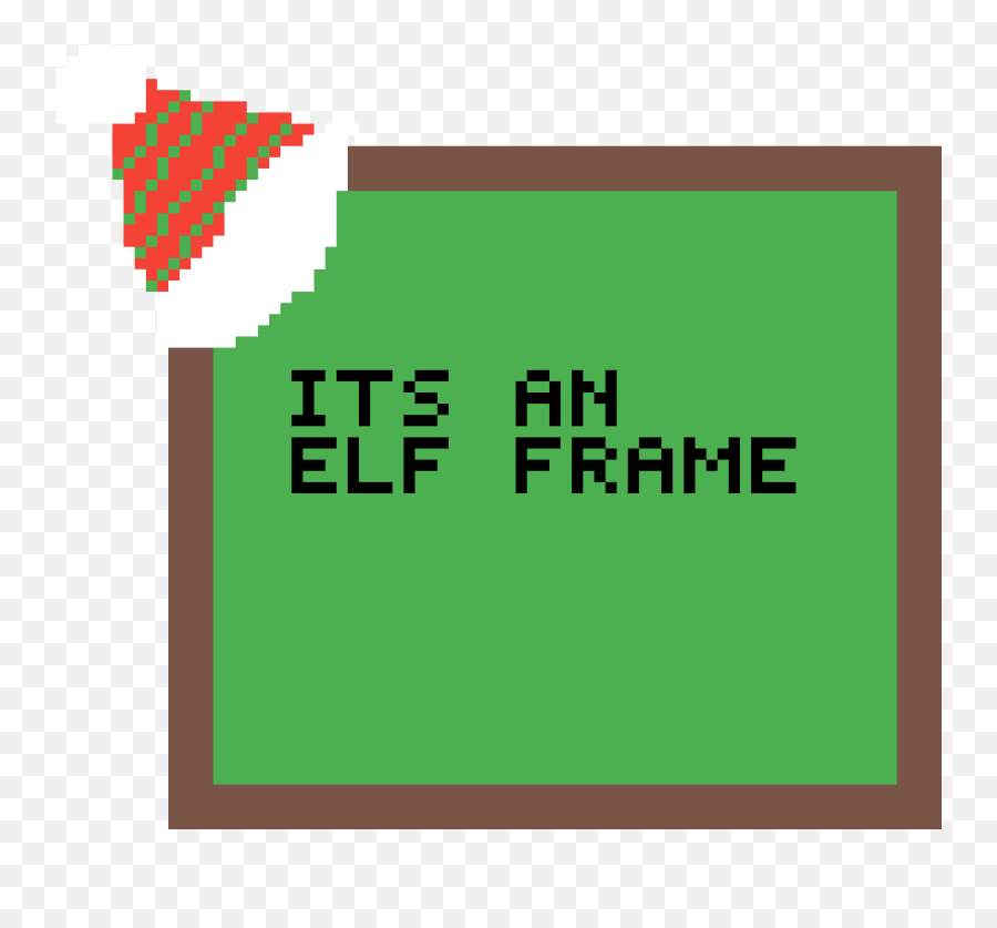 Pixilart - Picture Frame With Elf Hat By Gypsygypsy Mega Man Box Art Png,Elf Hat Transparent