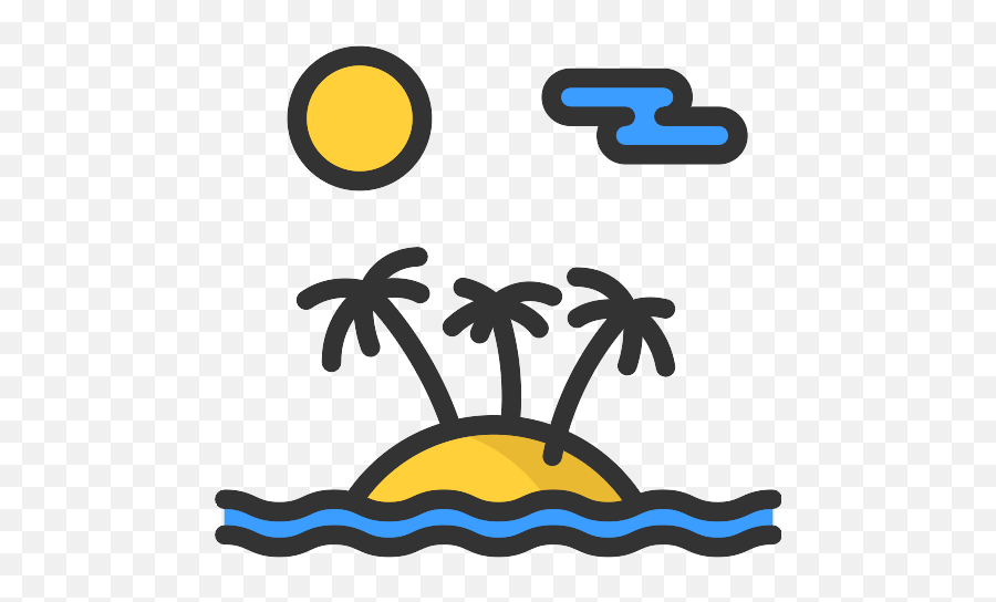 Island Vector Svg Icon 78 - Png Repo Free Png Icons Holiday Beach Icon Png,Seashore Icon